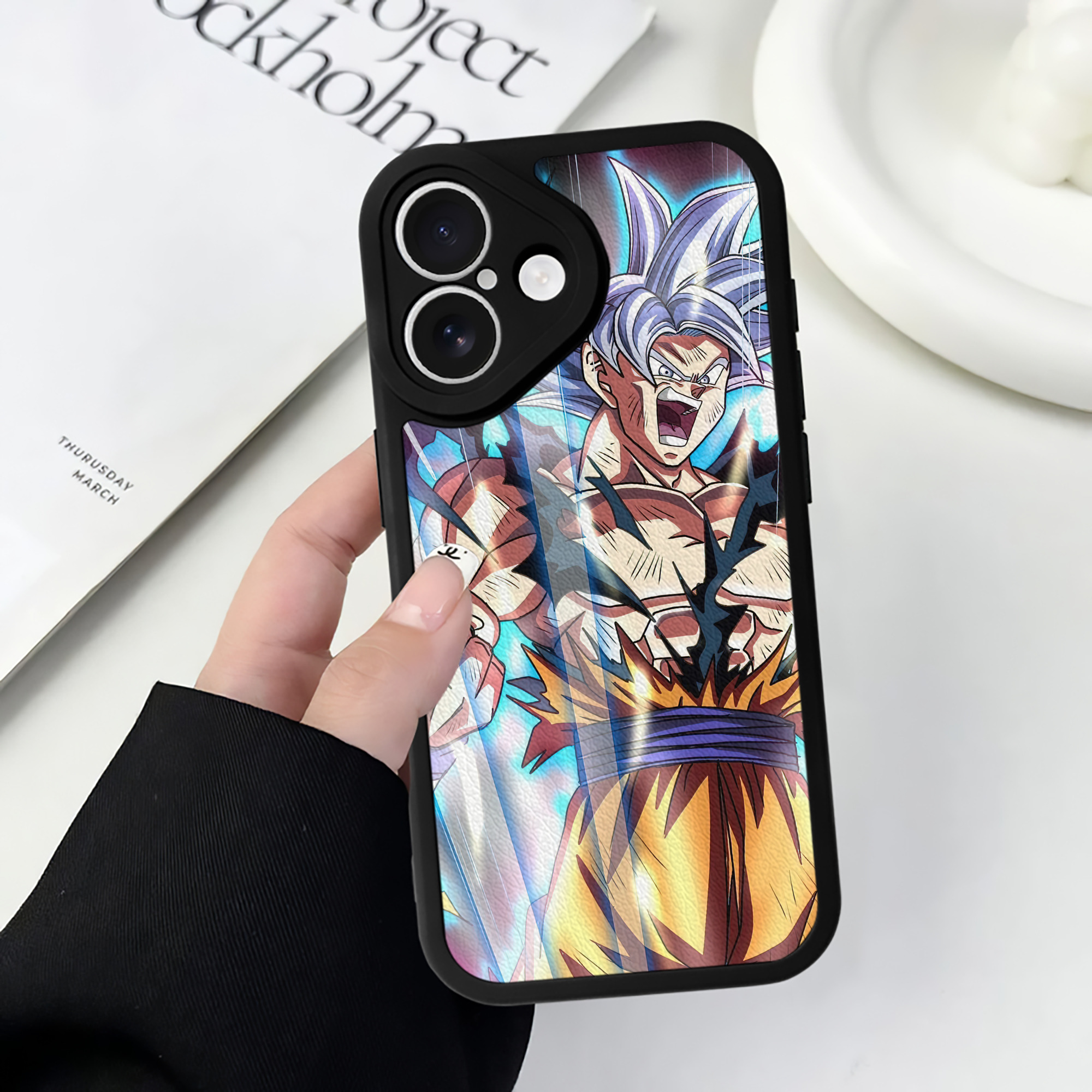 （画像用） ドラゴンボール DRAGON BALL 【iPhone 16シリーズ対応】シリコンスマホケース（レザー調） 材質：シリコン